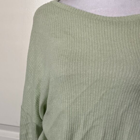 Freshman 1996 Mint Green Ribbed Long Sleeve Sweater Top Shirt Size Small - Picture 3 of 11